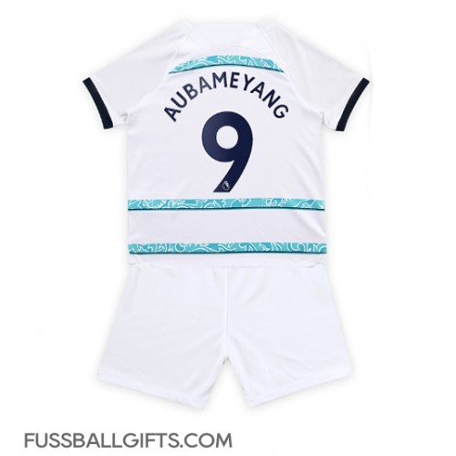 Chelsea Aubameyang #9 Fußballbekleidung Auswärtstrikot Kinder 2022-23 Kurzarm (+ kurze hosen)